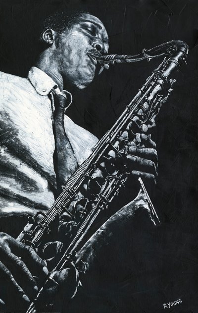 Uttrycksfull saxofon av Richard Young