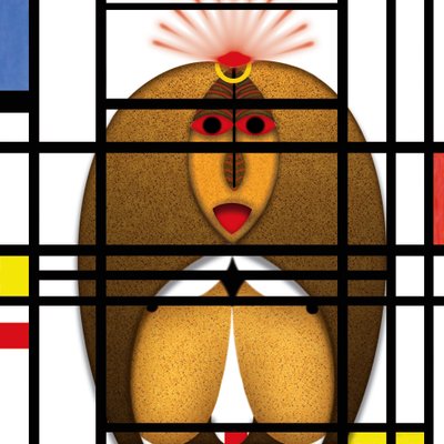 Animal Rationale (III) - Hyllning till Piet Mondrian av Alexander Eibach
