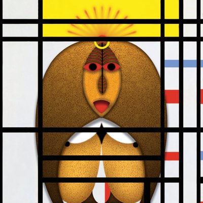 Lockdown (IX) - (aus der Serie Animal Rationale) av Alexander Eibach