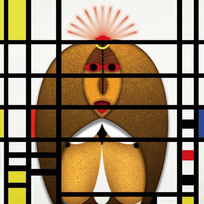 Lockdown (XVII) - (aus der Serie Animal Rationale) av Alexander Eibach