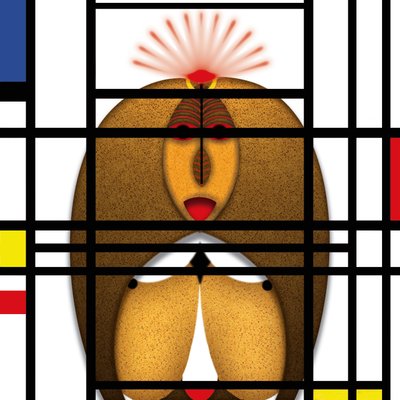 Lockdown (XVIII) - (aus der Serie Animal Rationale) av Alexander Eibach