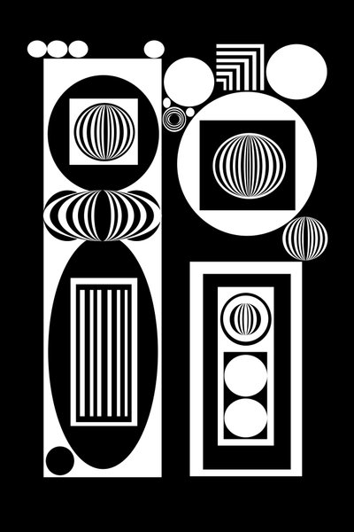 Rytm i svartvitt av Silvia Martini