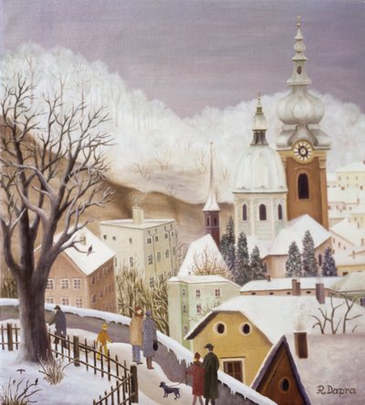 Festungsgasse på vintern av Regine Dapra