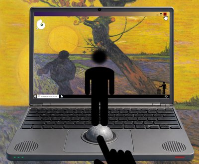 Mötet mellan världen och jorden (ur serien Windows) av Alexander Eibach
