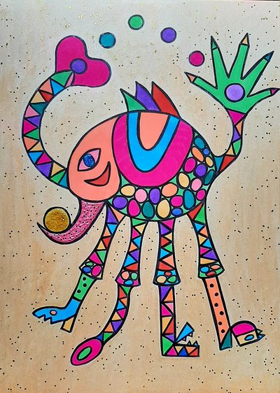 Giraffgris av Steffi_Seiler_Art