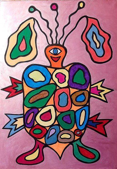 Sam sköldpaddan av Steffi_Seiler_Art