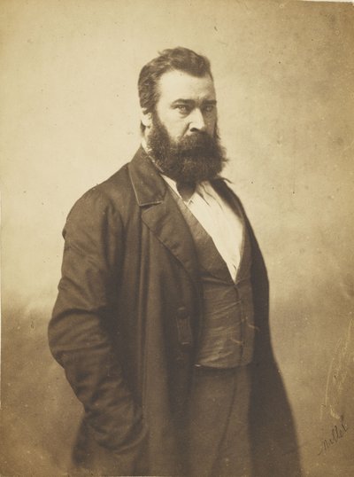 Jean-François Millet, 1856-58 (saltade pappersutskrifter från glasnegativ) av Nadar