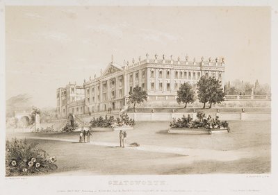 Chatsworth House, Derbyshire, 1839 av 4th Earl of Morton James Douglas