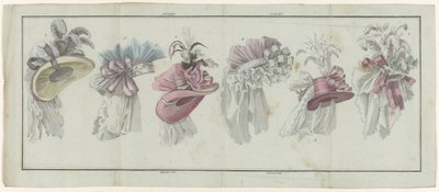 Magasin des Modes Nouvelles Françaises et Anglaises, 20 juli 1787, 25:e anteckningsbok, 2:a årgång, enkel pl. av A.B. Duhamel