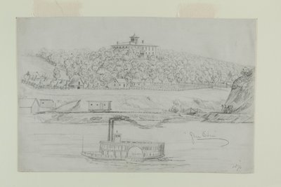 Pencil Drawing Glen Eden by A.B. Greene av A.B. Greene