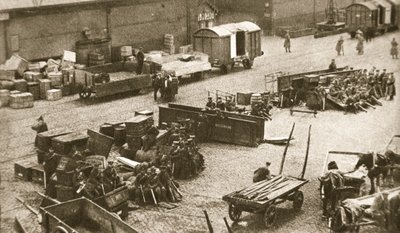 Den andra bataljonen av Royal Sussex Regiment, Belfast, Irland, 1907 av AE Brown