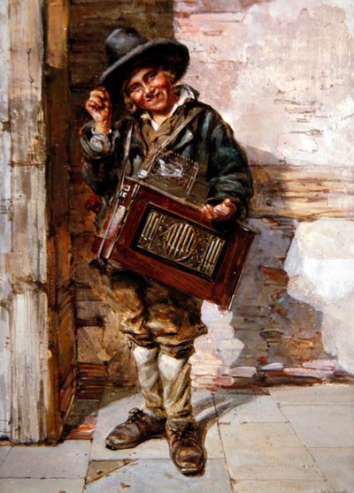 Hurdy-Gurdy-spelaren av A.J. Rayner