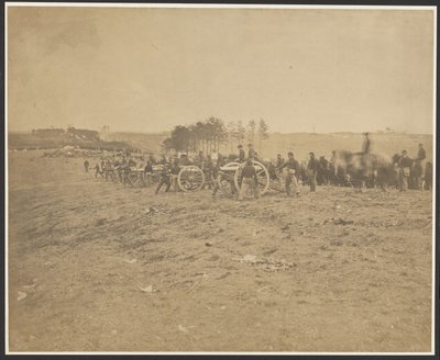 [Första batteriet i Connecticut, nära Fredericksburg] av A.J. Russell