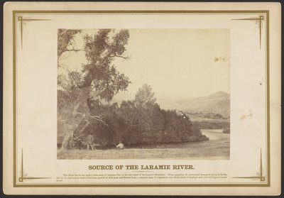 Laramie-flodens källa. [Wyoming]. av A.J. Russell