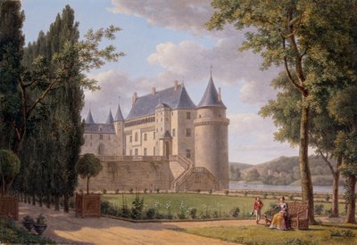 Vy över Château De La Guerche av A.L.R.M. Duperraux