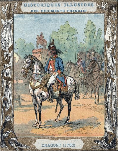 Dragoner från den franska kejserliga armén av A. Demarle