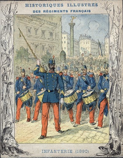 franskt infanteri av A. Demarle