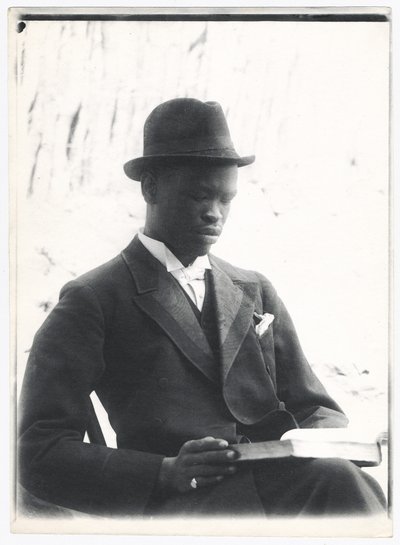 Sekhome, Khamas son, ca 1910 (platinautskrift) av A. E. Hargreave