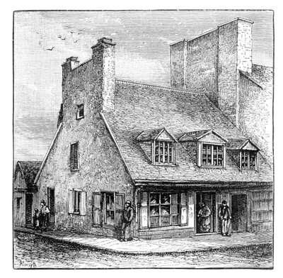Gammalt franskt hus, Quebec, Kanada, 1900 av A. Forsyth