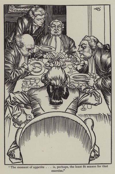 Illustration till The Essays of Elia av Charles Lamb (litho) av A. Garth Jones