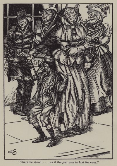 Illustration till The Essays of Elia av Charles Lamb (litho) av A. Garth Jones