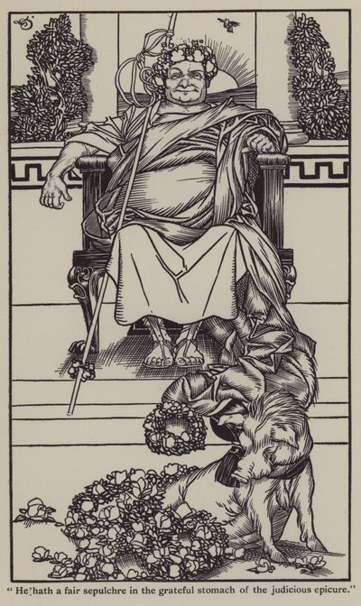 Illustration till The Essays of Elia av Charles Lamb (litho) av A. Garth Jones