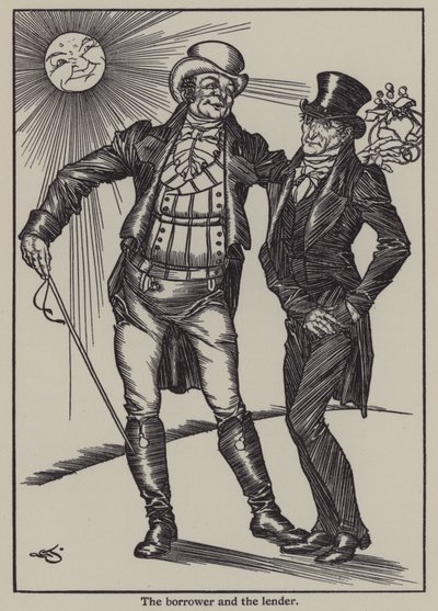 Illustration till The Essays of Elia av Charles Lamb (litho) av A. Garth Jones