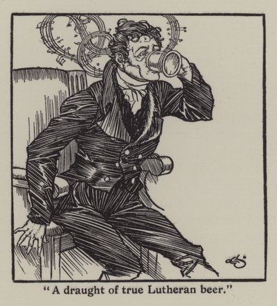 Illustration till The Essays of Elia av Charles Lamb (litho) av A. Garth Jones