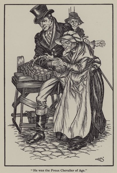 Illustration till The Essays of Elia av Charles Lamb (litho) av A. Garth Jones
