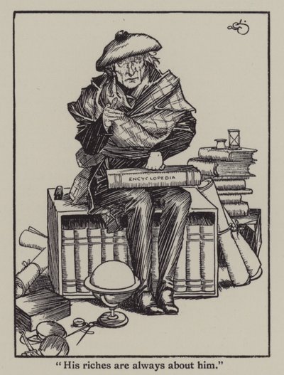 Illustration till The Essays of Elia av Charles Lamb (litho) av A. Garth Jones