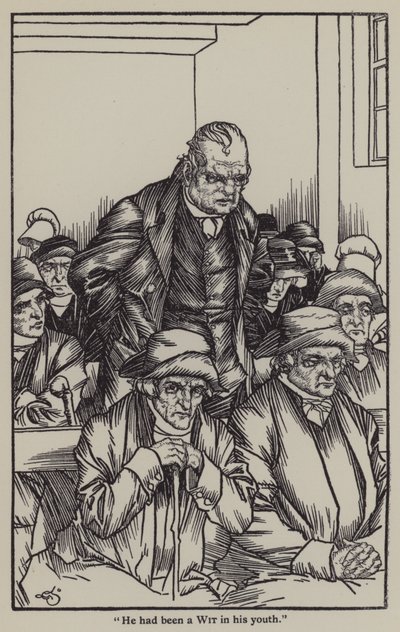 Illustration till The Essays of Elia av Charles Lamb (litho) av A. Garth Jones