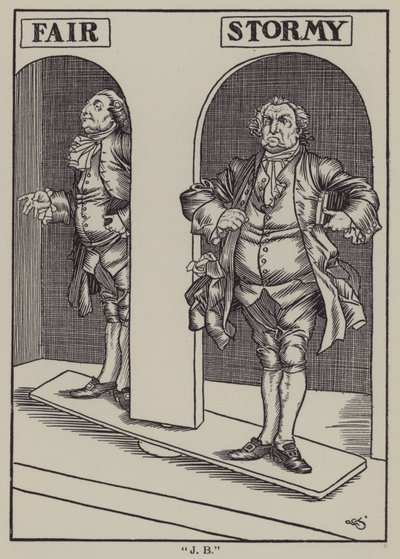 Illustration till The Essays of Elia av Charles Lamb (litho) av A. Garth Jones