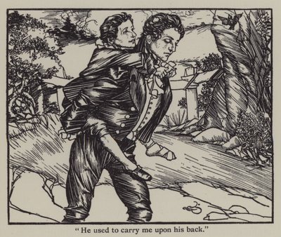 Illustration till The Essays of Elia av Charles Lamb (litho) av A. Garth Jones