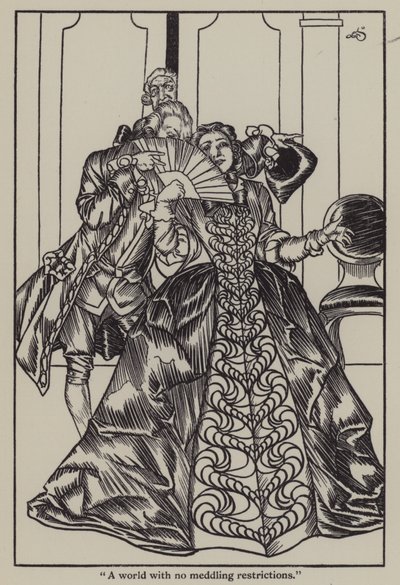 Illustration till The Essays of Elia av Charles Lamb (litho) av A. Garth Jones