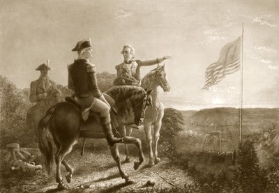The Dawn of Peace, Morgon of the Surrender of Yorktown, pub. 1881 av A. Gilchrist Campbell
