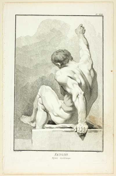 Design: Akademisk figur, från Encyclopédie av A. J. Defehrt