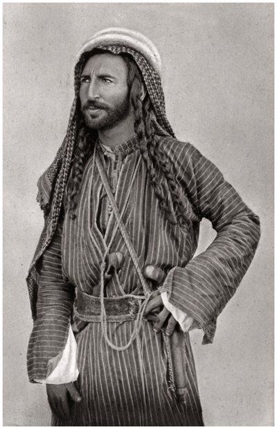 En beduin från öknen, Irak, 1925 av A. Kerim