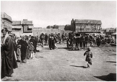 Basartorget i Basra, Irak, 1925 av A. Kerim