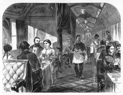 Palace Hotel Car, Union Pacific Railroad, c1870. av A. R. Ward