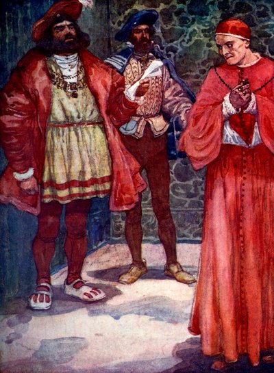 Henry skickade Wolsey bort från domstolen, c1529, 1905. av A. S. Forrest