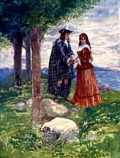 De tog ett sorgligt farväl av varandra, 1746, 1905. av A. S. Forrest