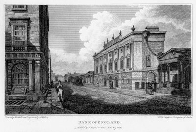 Bank of England, City of London, 1805. av A Warren