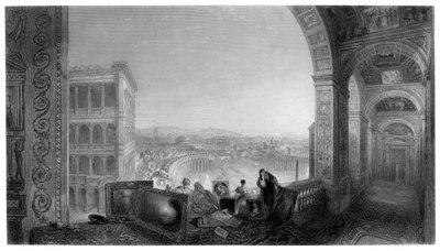 Rom, från Vatikanen, sent 1800-tal. av A. Willmore