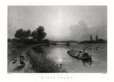 The River Trent, England, 1883. av A. Willmore