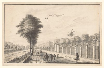 Posten Rijswijk sett från Noordwijk Rijswijk (titel på objekt) av A. de Nelly (attributed to)
