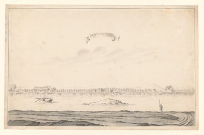 Utsikt över Passoean Passourouang (titel på objekt) av A. de Nelly (possibly)