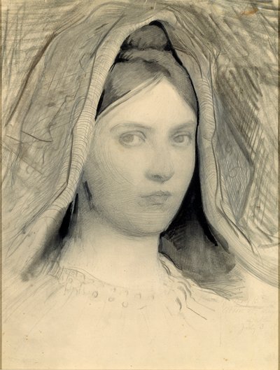 Huvud av Mary B. Thayer av Abbott Handerson Thayer