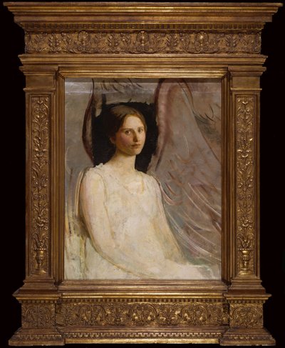 Studie för Sittande ängel av Abbott Handerson Thayer