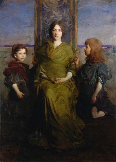Jungfru på tronen av Abbott Handerson Thayer