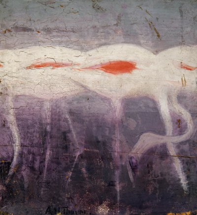 White Flamingoes, studie för boken Concealing Coloration in the Animal Kingdom, ca. 1905-1909. av Abbott Handerson Thayer
